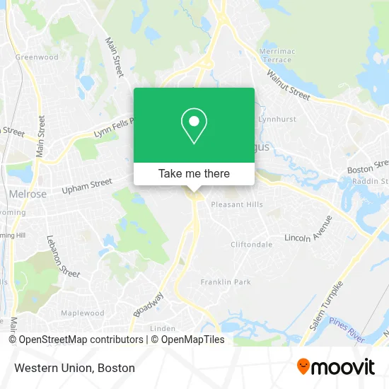 Western Union map