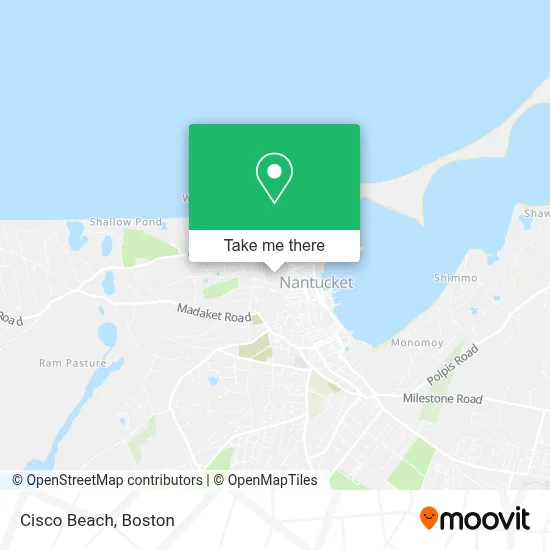 Cisco Beach map