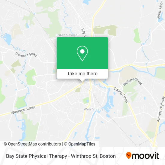 Bay State Physical Therapy - Winthrop St map