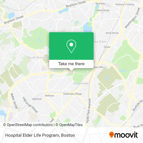 Hospital Elder Life Program map