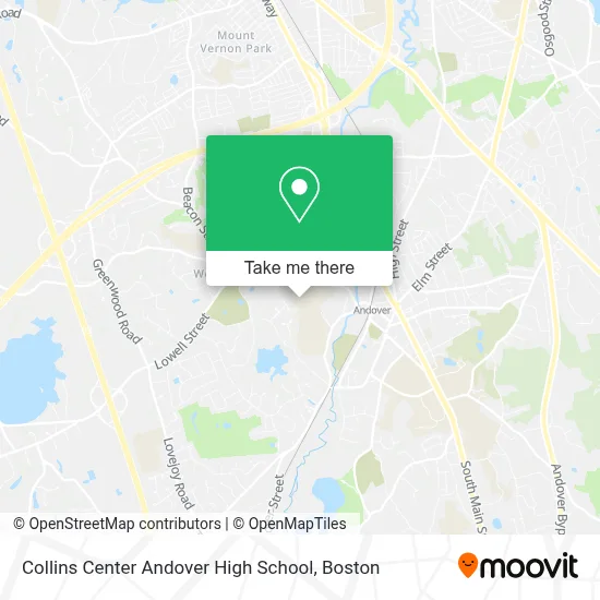 Collins Center Andover High School map