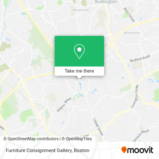 Furniture Consignment Gallery map