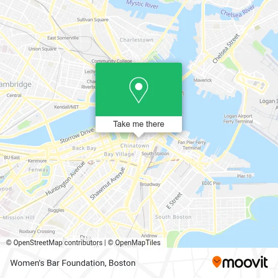 Women's Bar Foundation map