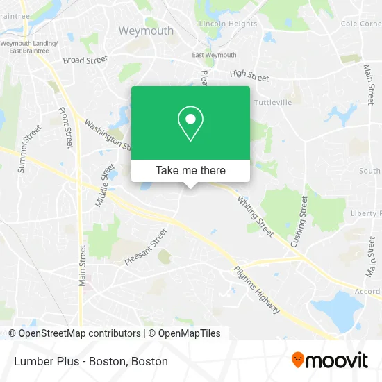 Lumber Plus - Boston map