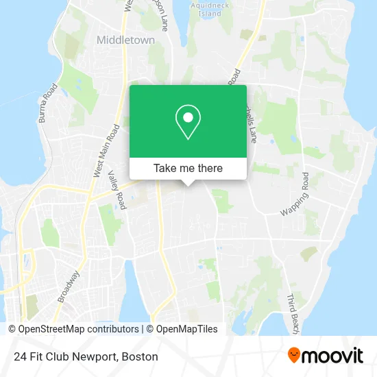 24 Fit Club Newport map