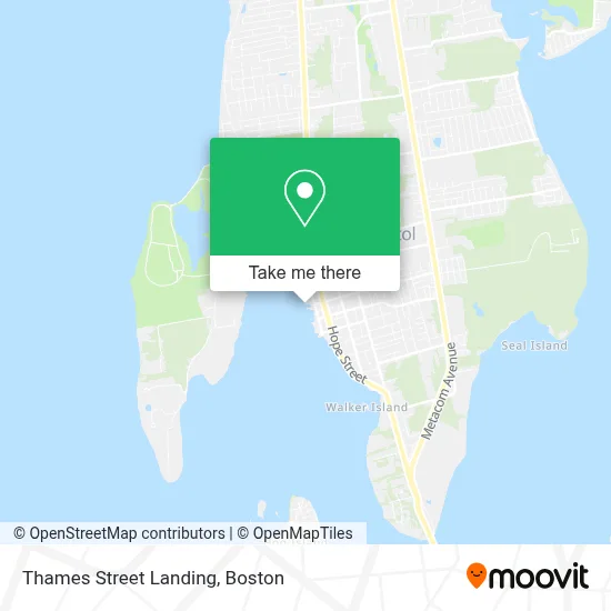 Thames Street Landing map