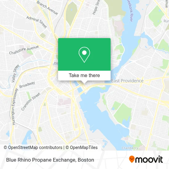 Blue Rhino Propane Exchange map