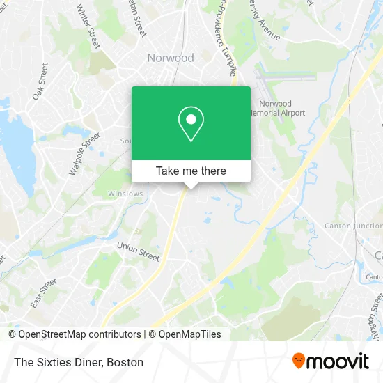The Sixties Diner map