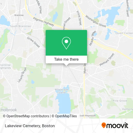Lakeview Cemetery map