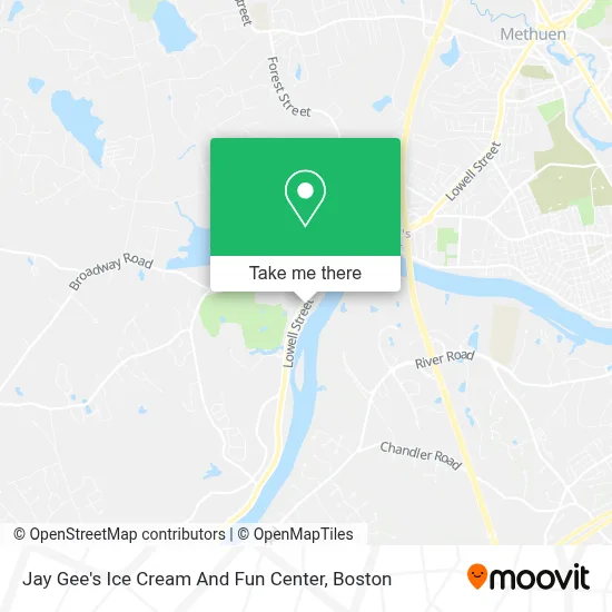 Jay Gee's Ice Cream And Fun Center map