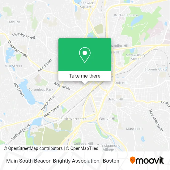 Main South Beacon Brightly Association, map
