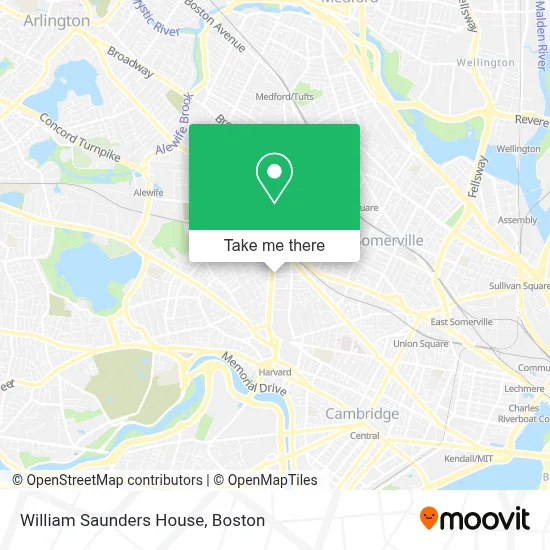William Saunders House map