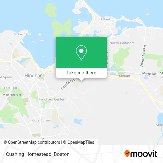 Cushing Homestead map