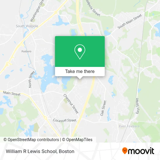 William R Lewis School map