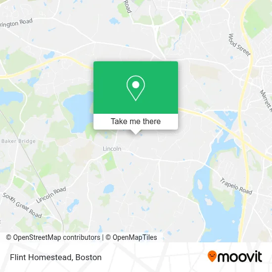 Flint Homestead map