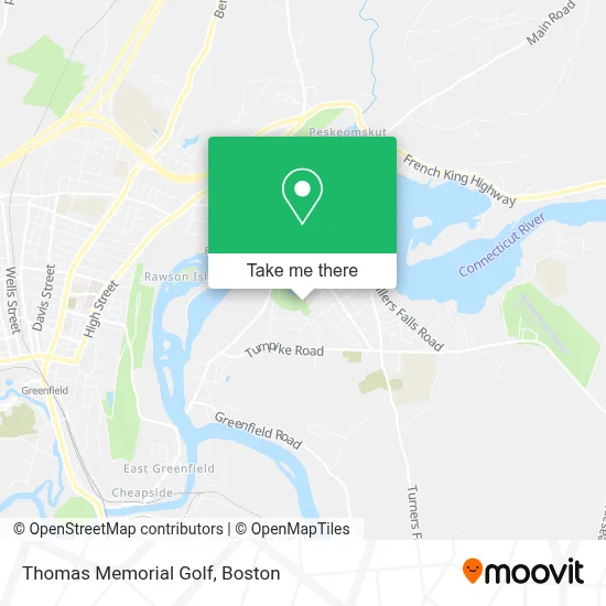Thomas Memorial Golf map