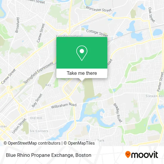 Blue Rhino Propane Exchange map