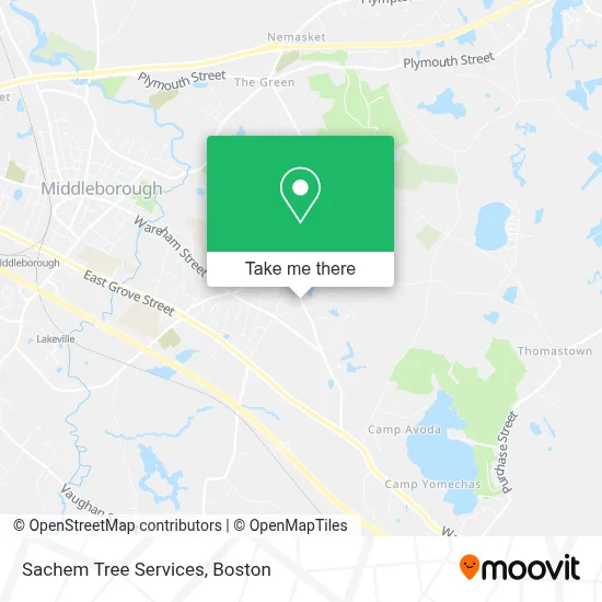 Sachem Tree Services map