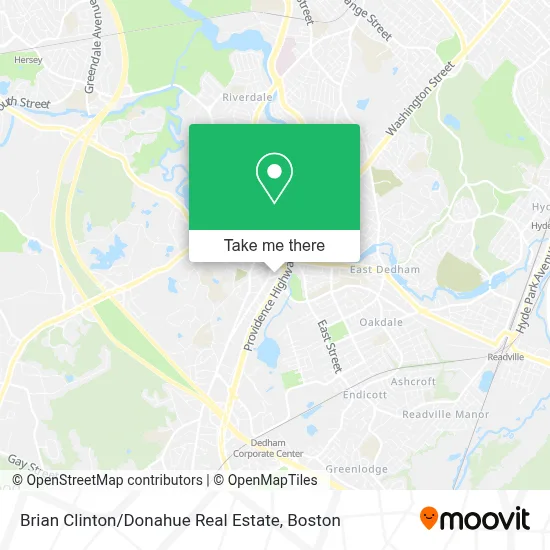Brian Clinton / Donahue Real Estate map