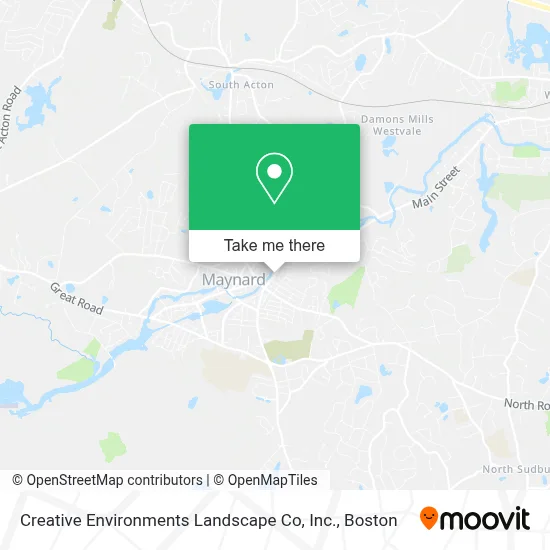 Creative Environments Landscape Co, Inc. map
