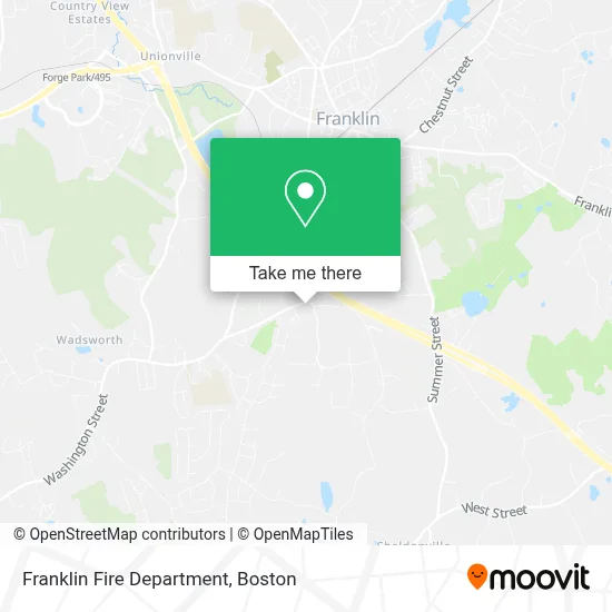 Franklin Fire Department map