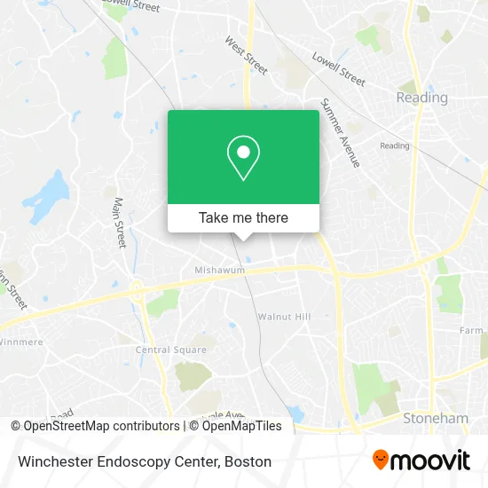 Winchester Endoscopy Center map