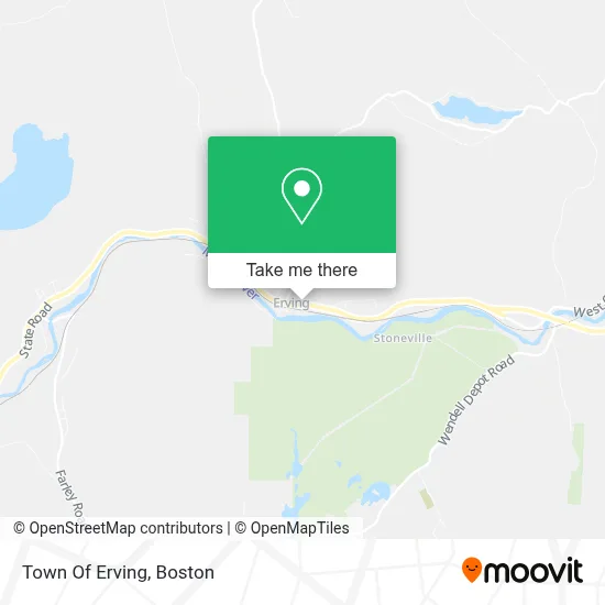 Town Of Erving map