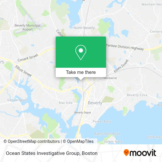 Ocean States Investigative Group map