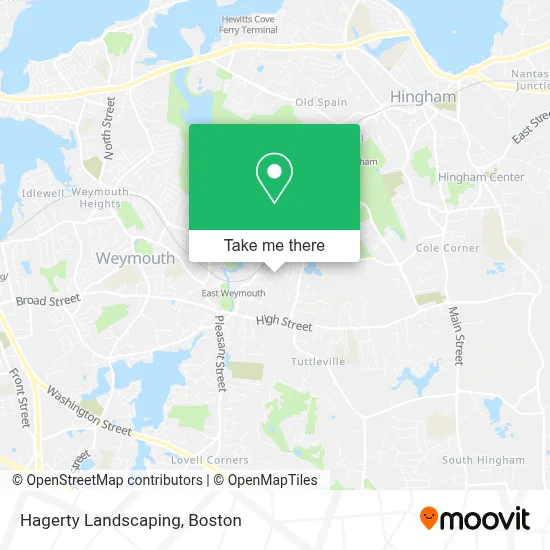 Hagerty Landscaping map