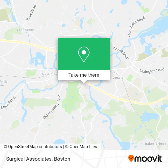 Surgical Associates map
