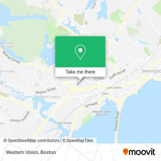 Western Union map