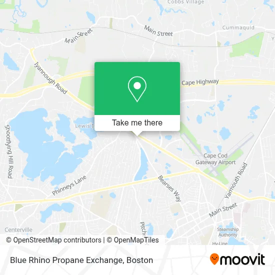 Blue Rhino Propane Exchange map
