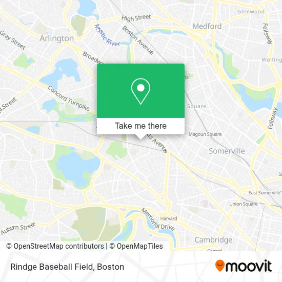 Rindge Baseball Field map