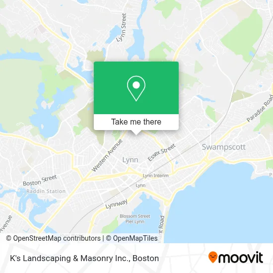 K's Landscaping & Masonry Inc. map