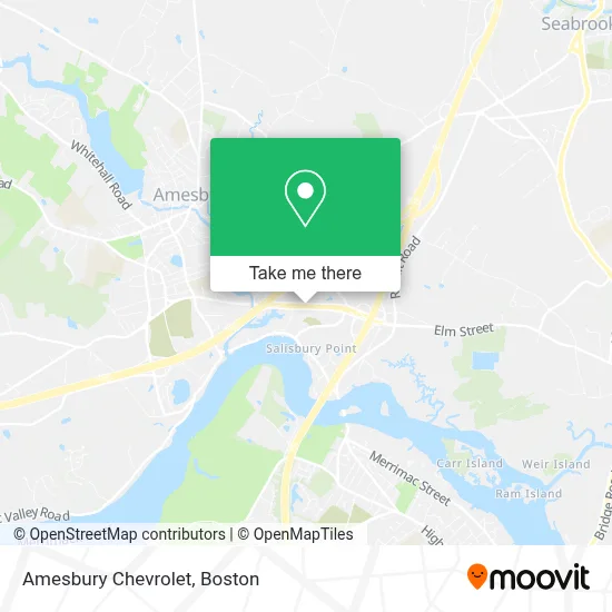 Amesbury Chevrolet map