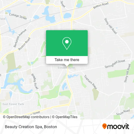 Beauty Creation Spa map