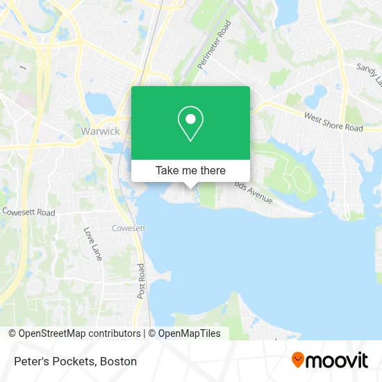 Peter's Pockets map