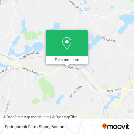 Springbrook Farm Stand map