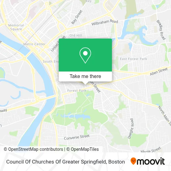 Council Of Churches Of Greater Springfield map