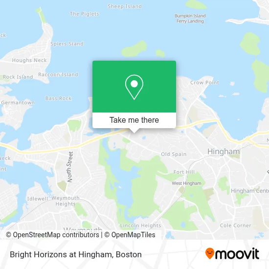 Bright Horizons at Hingham map