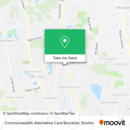 Commonwealth Alternative Care Brockton map