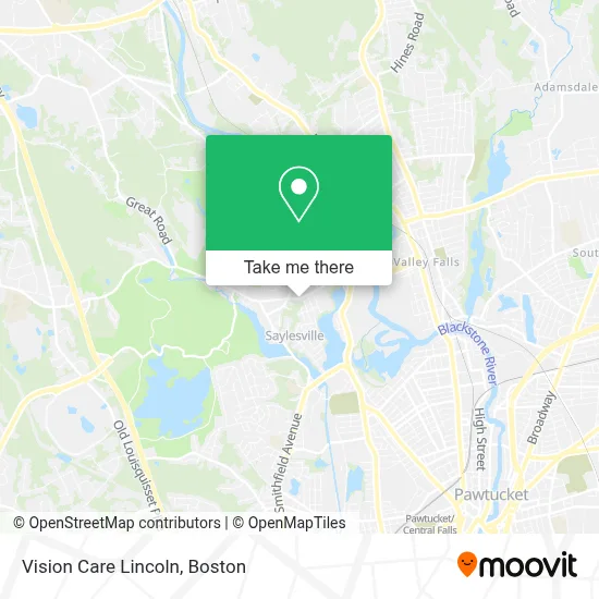 Vision Care Lincoln map