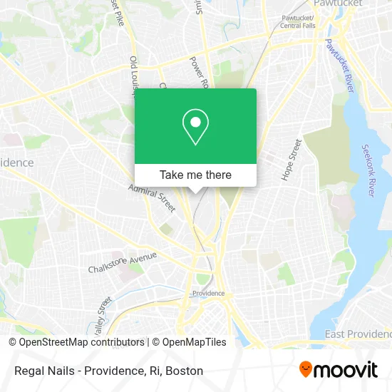 Regal Nails - Providence, Ri map