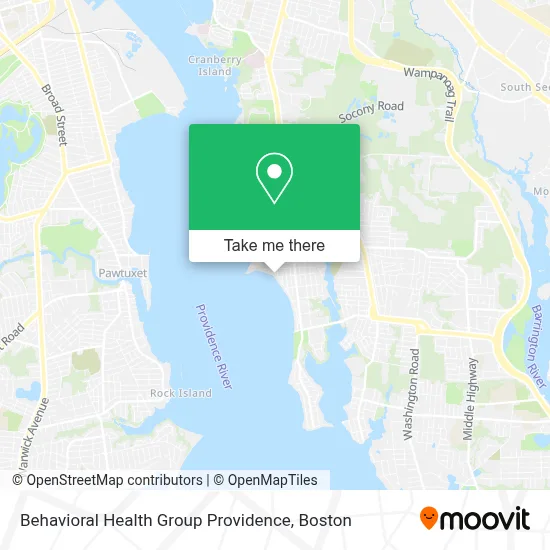 Behavioral Health Group Providence map