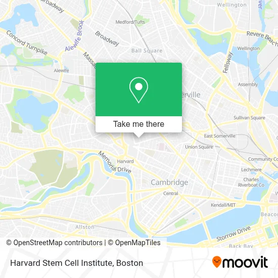 Harvard Stem Cell Institute map