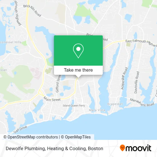 Dewolfe Plumbing, Heating & Cooling map