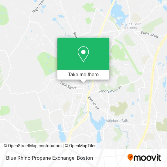Blue Rhino Propane Exchange map