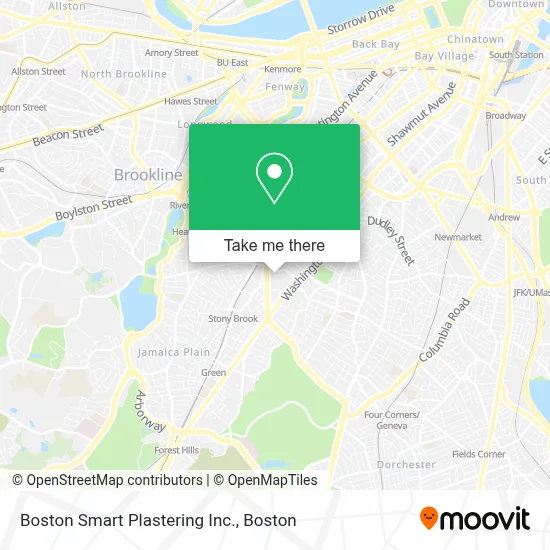 Boston Smart Plastering Inc. map