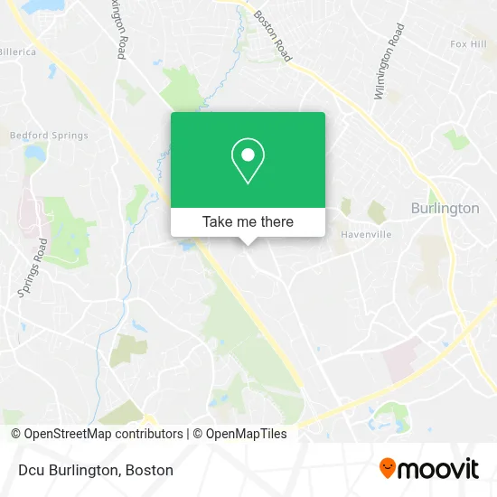 Dcu Burlington map