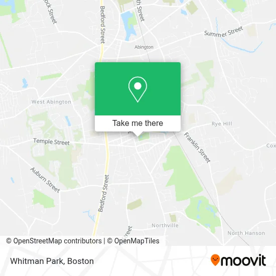 Whitman Park map